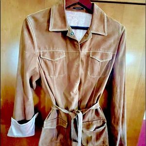 Brown suede jacket large